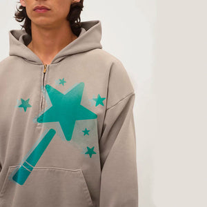 Men Women Street Print Hoodie